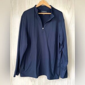 DUNNING GOLF Next To Skin Layering Performance Zip in Dark Blue Size XL EUC